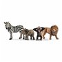 Figurines d'animaux Schleich 42387 Wild Life: Safari 4 Pièces Plastiqu