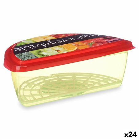 Boîte à lunch Fruits et légumes Multicouleur Plastique 23 x 8 x 13 cm