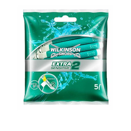 Rasoirs Jetables Extra2 Sensitive Gillette (5 uds)