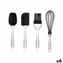 Ensemble d'ustensiles de cuisine Pâtisserie Noir Transparent Silicone