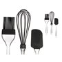 Ensemble d'ustensiles de cuisine Pâtisserie Noir Transparent Silicone