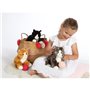 Peluche - Gipsy Toys - Chat mimiz - 28cm - Roux/Blanc