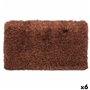 Tapis Marron Coton Polyester 50 x 2 x 80 cm (6 Unités)