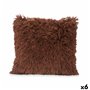 Coussin Marron Coton Polyester 45 x 2 x 45 cm (6 Unités)