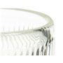 Bougeoir Rayures Transparent Verre 7,5 x 7,8 x 7,5 cm (12 Unités)