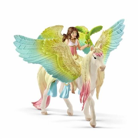 Figurine daction Schleich Fairy Surah with glitter Pegasus Plastique