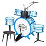 Batterie musicale Bontempi Bleu Plastique 85 x 68 x 65 cm (9 Pièces) (