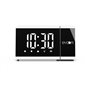Réveil projecteur - EVOOM - EV304588 - Blanc - Radio FM - 2 alarmes -