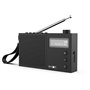 Radio-réveil EVOOM EGY Noir - FM et radio DAB+ - Batterie Piles/USB - 