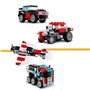 LEGO 31146 Creator 3en1 Le Camion Remorque avec Hélicoptere. Jouet d'H