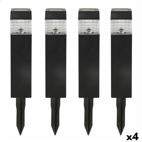 Set de bornes de jardin solaires Aktive 4 Pièces Plastique 6 x 39,5 x