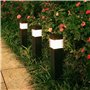 Set de bornes de jardin solaires Aktive 4 Pièces Plastique 6 x 39,5 x