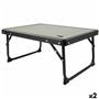 Table Piable Aktive Camping Gris 56 x 25 x 40 cm (2 Unités)