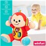 Peluche sonore Winfun Singe 18 x 20,5 x 12,5 cm (6 Unités)