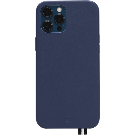 Coque iPhone 12 / 12 Pro Elysée en Cuir Bleue Nuit Artefakt