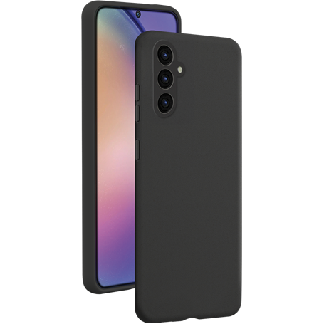 Coque Silicone SoftTouch Noire pour Samsung G A55 Bigben