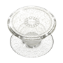 Pop Grip Standard Clear Glitter Silver Popsockets