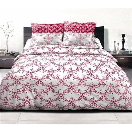 Parure de couette 240x260 cm HOME LINGE PASSION FRISE : Housse de coue