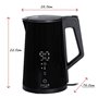 Bouilloire Adler AD 1345b Noir Acier inoxydable 2200 W 1850 W 1,7 L