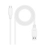 Câble USB-C NANOCABLE 10.01.4001-L150-W Blanc 1,5 m