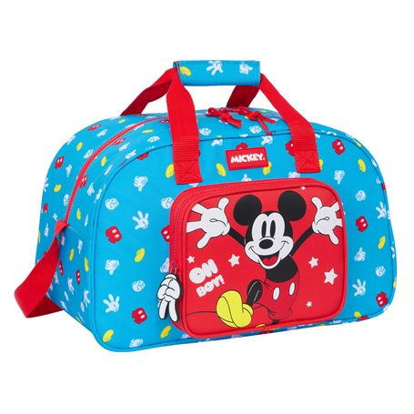 Sac de sport Mickey Mouse Clubhouse Fantastic Bleu Rouge 40 x 24 x 23
