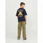 T shirt à manches courtes Enfant Jack & Jones Jorcole Back Print Blue 