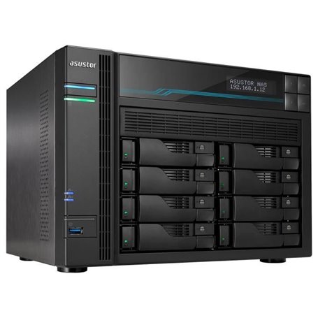 ASUSTOR AS6508T - Barebone Serveur NAS 8 baies 8 Go DDR4 Intel Atom C3
