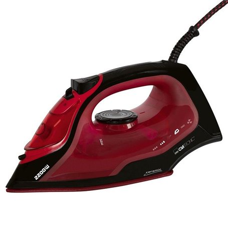 Fer à repasser vapeur avec 7 fonctions 2200W Clatronic DB 3752 Noir/ro