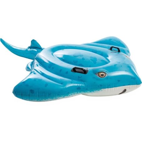 Bouée raie manta a chevaucher INTEX -  2 poignées de maintien