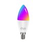 Ampoule LED connectée Wi-Fi + BT, LED E14, Couleurs + blanc réglable -