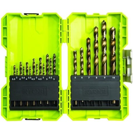 Coffret empilable - RYOBI - 19 forets HSS métal - RAK19HSS2