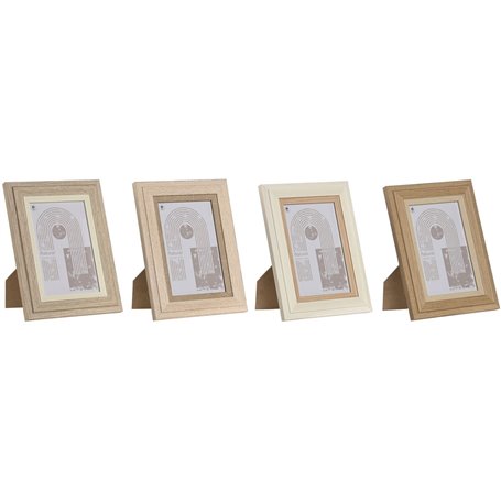 Cadre photo Home ESPRIT Multicouleur Verre Bois MDF Scandinave 13 x 2,
