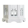 Lanterne DKD Home Decor Finition vieillie Blanc Gris foncé Bois Verre