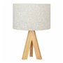 Lampe de bureau EDM 32160 Bois Tissu 18 x 18 x 30 cm E27