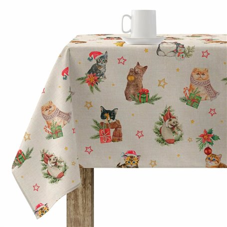 Nappe enduite antitache Muaré Christmas 100 x 140 cm