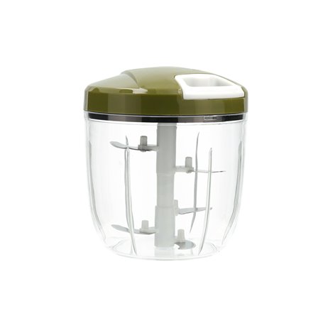 Mini-Hachoir Manuel avec Cordon Quid Naturalia Vert Métal 12,5 x 14 cm
