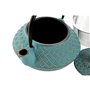 Théière Home ESPRIT Bleu Vert Acier inoxydable Fer 400 ml (3 Unités)