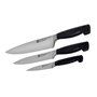 Ensemble de Couteaux Zwilling 35048-000-0 Noir Acier (3 Unités) Plasti