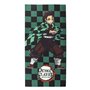 Serviette de plage Demon Slayer Vert 100 % polyester 70 x 140 cm