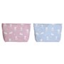 Nécessaire de Voyage DKD Home Decor Bleu Rose polialgodon osos 33 x 8