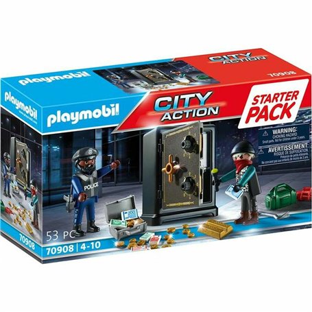 Playset Playmobil City Action Starter Pack Safe 70908