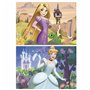 Set de 2 Puzzles Disney Princess Cinderella and Rapunzel 48 Pièces