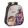 Sac à dos enfant 3D The Mandalorian Noir Beige 27 x 33 x 10 cm