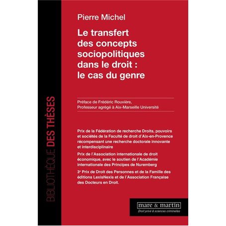 Le transfert des concepts sociopolitiques dans le droit : le cas du genre