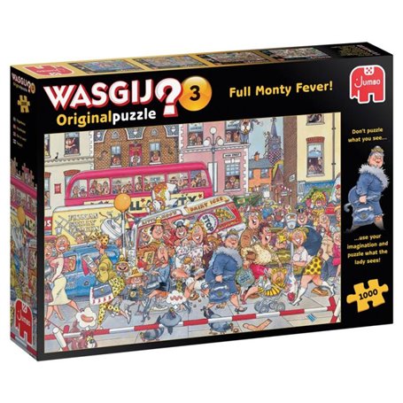 Jumbo Wasgij Original 3-3 Fièvre Full Monty Puzzle de 1000 pièces (81923)