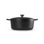 Le Creuset Signature Roaster rond 30 cm noir Schwarz (21177300000430)