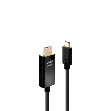 Lindy 43293 câble vidéo et adaptateur 3 m USB Type-C HDMI Type A (Standard) Noir