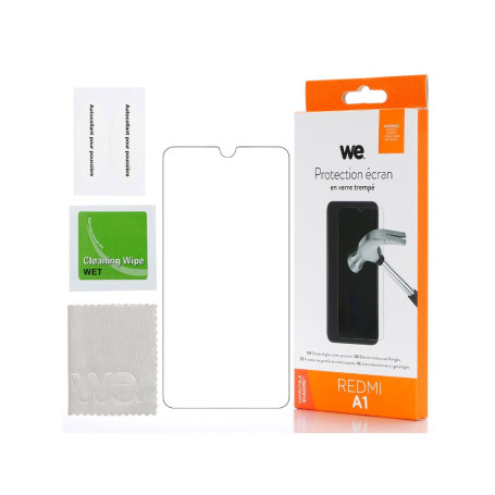 WE Verre tremp XIAOMI REDMI A1 / A2 :  Protection cran - anti-rayures - anti-b