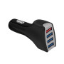 Chargeur allume-cigare 4 ports USB - Total 35W/7A - 1 port QC 3.0 18W (DC 5V/3A,