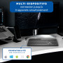 Clavier sans fil 2.4Gh/BT WE AZERTY 104keys, support tl intgr connexion BT3.0